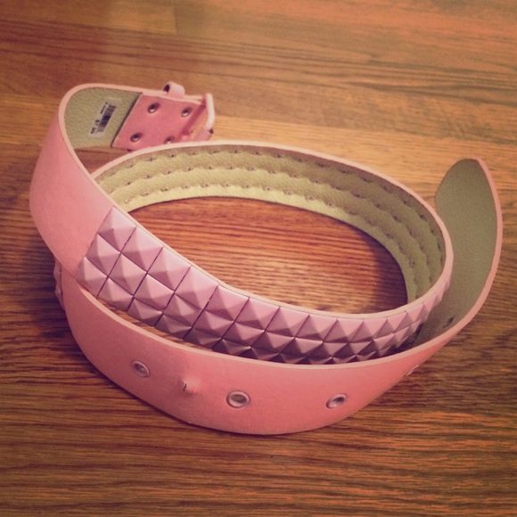 Pink studded belt