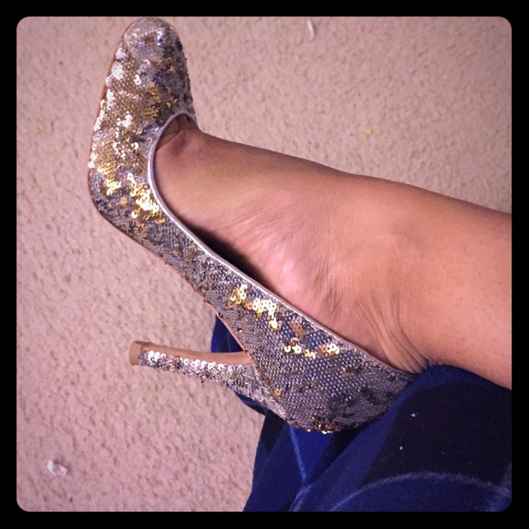 Sequin shoes
