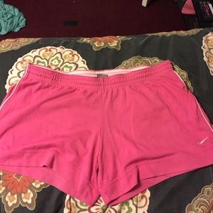 Pink Nike shorts