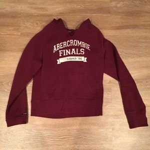 Burgundy hoodie from Abercrombie and Fitch