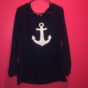 Navy blue anchor shirt