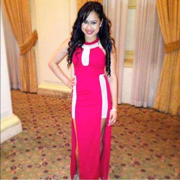 Sexy red maxi dress!