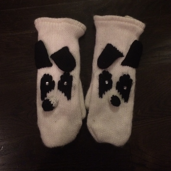 Panda mittens