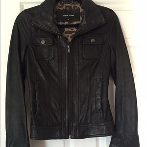 Wilson Leather Black Rivet XS Black Leather Jacket