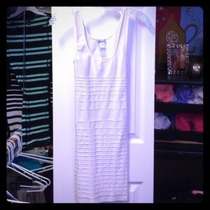 White bebe dress small