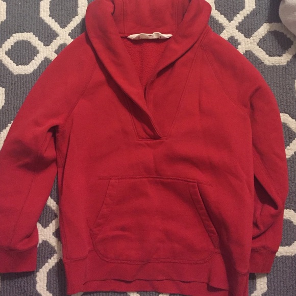 SOLD Jcrew 3/4 red sweatshirt