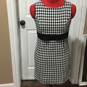Classic Houndstooth Shift Dress