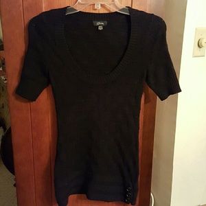 GUESS black tunic sweater euc