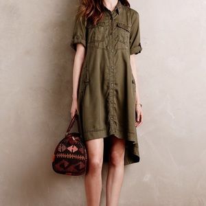 Anthropologie Military Swing Shirtdress - Sz 4
