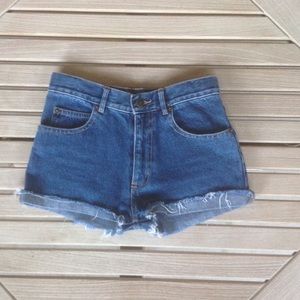 High-Waisted Denim Shorts