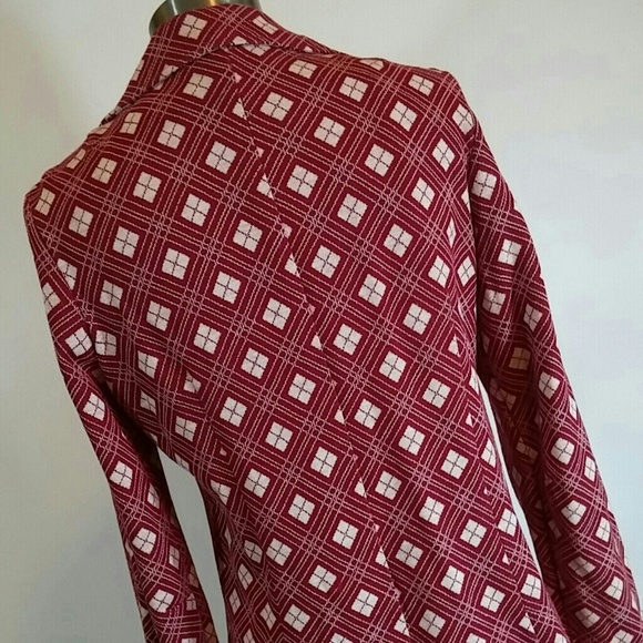 Retro '50s Red & White Windowpane Plaid Jacket - Picture 2 of 4
