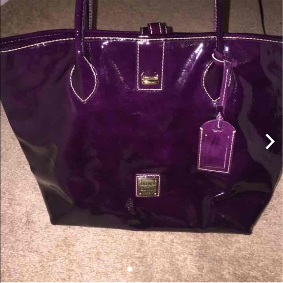 Dooney and bourke plum tote - Picture 1 of 4