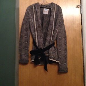 Printed black/cream cardigan