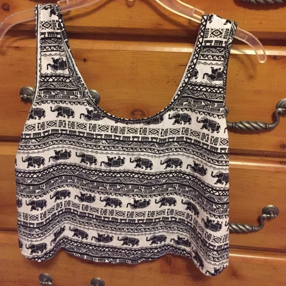 Cute Elephant Crop Top