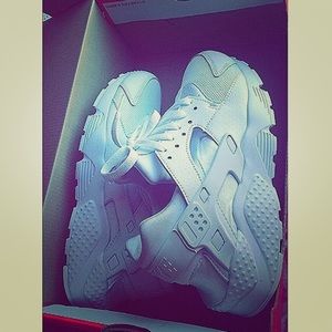 All white Nike