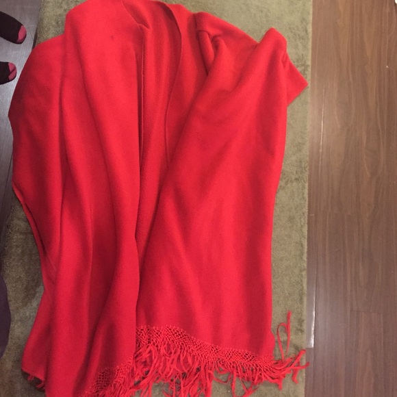 Red poncho