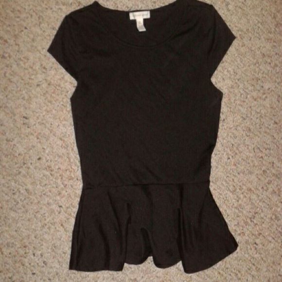 Peplum short sleeve shirt