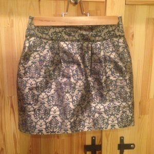 Blue & Silver mini skirt