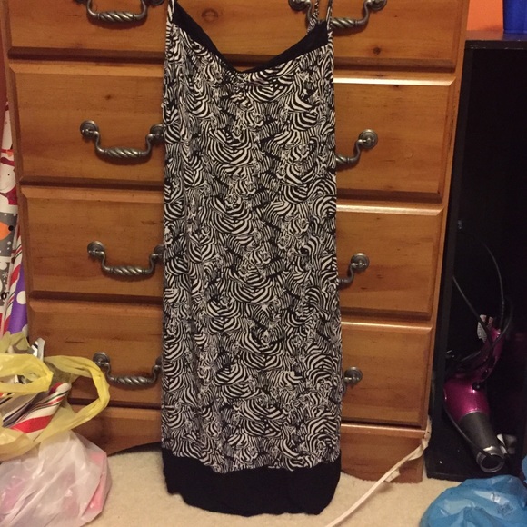 Zebra print night gown