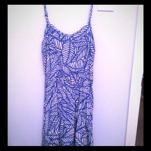 Blue Feather Sun Dress