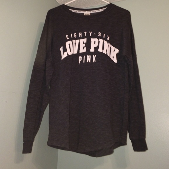 Grey crewneck PINK