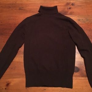 Brown Cashmere Turtleneck Sweater