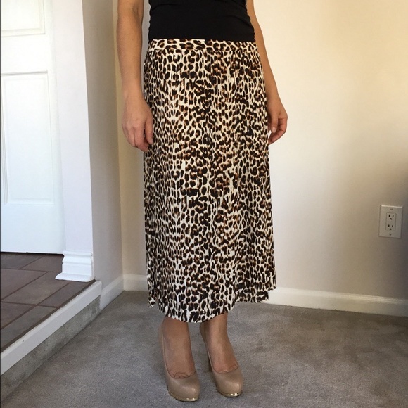 express leopard skirt