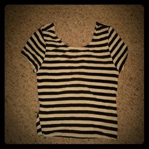 Cross backed crop top