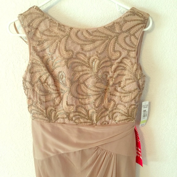Brand new with tags Champagne formal long dress