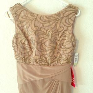 Brand new with tags Champagne formal long dress