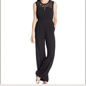 Black Jumpsuit with Necklace