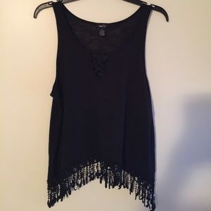 Rue21 Swing Tank with Fringe Detailing