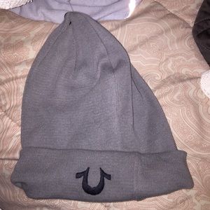 True religion grey Beanie