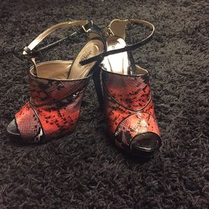 Charlotte Russe faux snake skin stiletto