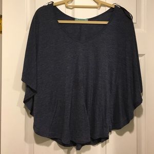 Short sleeve cape shirt
