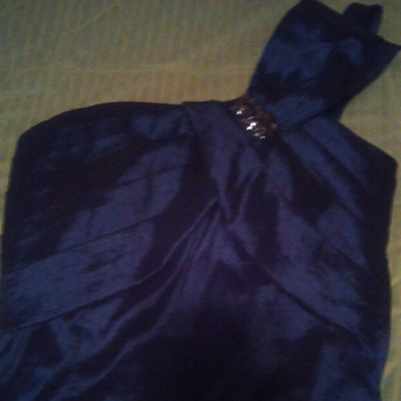 Beautiful Blue One Shoulder Dress - Picture 2 of 2