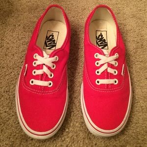 Red/white Vans