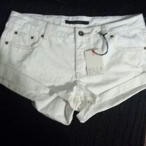 Brand New w/tag Billabong White Jean Shorts
