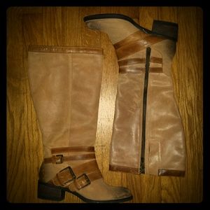 BUY NOW!!  Leather wide-calf riding boots sz 8W