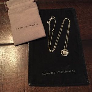 David Yurman Infinity Pendant w/ Diamonds on Chain