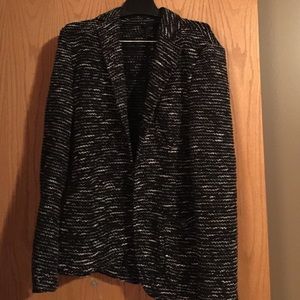 Zara mixed print blazer