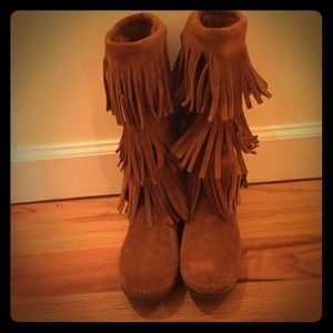 Minnetonka three tier boots!