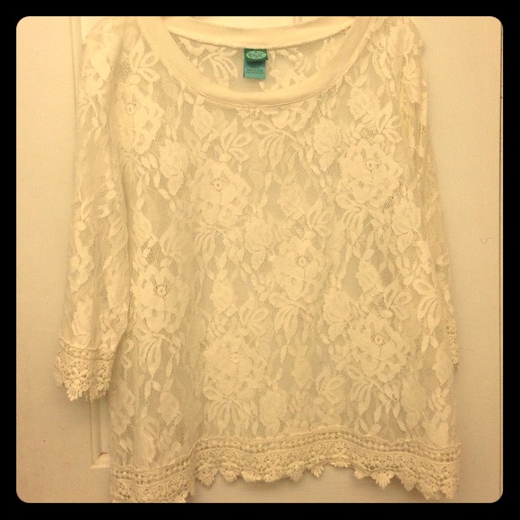 White lace top
