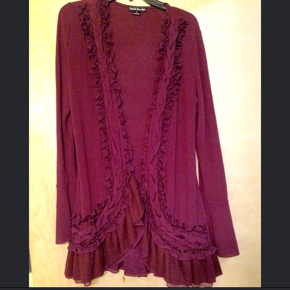 Maroon Braided Sweater