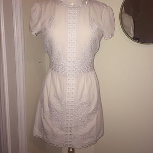 Urban Outfitters off-white pattern dress sz 8