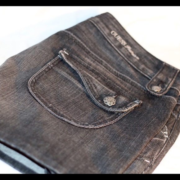 **Black Denim Guess Skirt**
