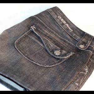 **Black Denim Guess Skirt**