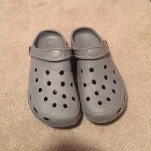 Gray crocs