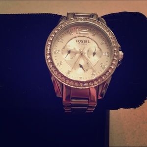 Fossil women's watch silver dial