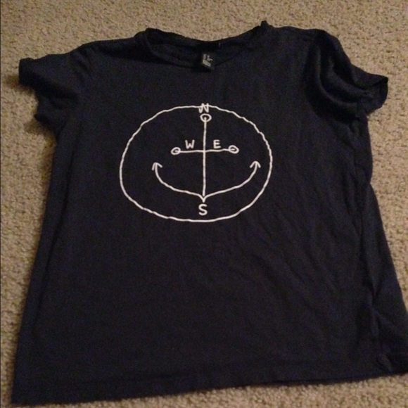 Smiley compass men shirt